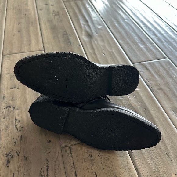 Kooples black leather boots lace up zip up sz 40 - Picture 5 of 9